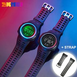 Skmei Neue Militär Digitale männer Armband Multifunktions Wasserdicht Für Männliche Armband Uhr Geschenke Armbanduhr reloj hombre X0524