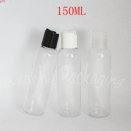 150ML Transparent Round Shoulder Plastic Bottle , 150CC Empty Cosmetic Container Lotion / Shampoo Packaging Bottlehigh qty