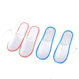 Hotel Room Disposable Slippers Non-Woven Fabric Five-star Hotels Inn Homestay Home Non-slip Breathable Wicking Relieve Fatigue Anti-radiation ZXFHP0675 on Sale