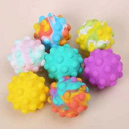 DHL 3D Push Bubble Anti-Stress Ball Silicone Decompression Sensory Squeeze Toy Anxiety Relief Fidget Toy for Kids Adults Gift Wholesale