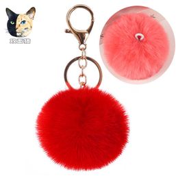 Fashion Pendant Women's Luggage Hanging Hair Ball Key Chain Shoes and Hats Clothing Accessories H0915