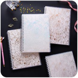 Notepads A5 Starry Sky Spiral Coil Notebook Lined Blank Grid Paper Book Journal Diary Sketchbook For School Office Supplies Stationery1