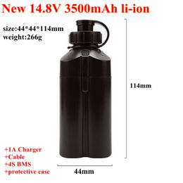 14.8V 3.5Ah li-ion battery 14.8V 3500mAh 3.7v lithium battery pack with bms for electric winch fishing reel +1A Charger