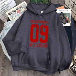 Kageyama Haikyuu Print Sweatshirts Man Fleece Pocket Loose Hooded Clothing Vintage Comfortable Hoody Hip Hop Anime Sweatshirt H1227