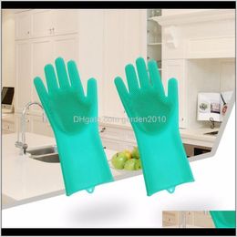 Disposable Reusable Sile Magic Gloves Dish Plate Pan Washing To Take Care Hands Household Cleaning Tools1 Zhwzt 7Olby