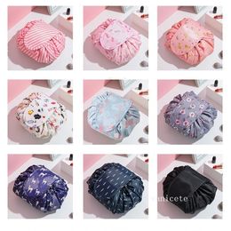 Party Favor Lazy Drawstring Cosmetic Bag Multi-function Travel Magic Pouch Portable Wash Makeup Bags T2I52813