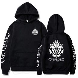 Overlord Long Sleeve Casual Loose Fit Print Anime Unisex Hoodie Y0727