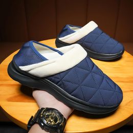 Slippers Women House Female Waterproof Warm Plush Slipper Comfortable Indoor Home Cotton Shoe Soft Chaussons Chauds