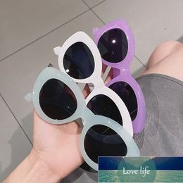 SO&EI Ins Popular Fashion Cat Eye Women Sunglasses Retro Jelly Color Shades UV400 Eyewear Men Green Pink Purple Sun Glasses Factory price expert design Quality Latest