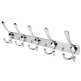 Wall Mount Hook Stainless Steel Coat Robe Hat Clothes Heavy Duty Hanger Rack Bathroom Supplies 220311