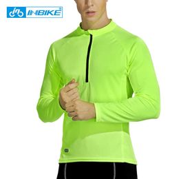 INBIKE Men's Long Sleeve Shirt Cycling Jersey Bike Base Layers Bicycle Highly Breathable Cool Mesh Running Fitness Sport Clothes H1020