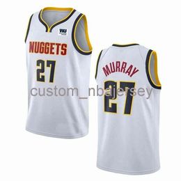 Mens Women Youth Jamal Murray #27 Patch Swingman Jersey stitched custom name any number Basketball Jerseys