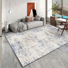 Carpet For Living Room Thick Soft Bedroom Bedside Area Rugs Washable Cuttable Lounge Floor Mat Geometric Decor Carpets Home 220301