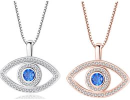 14k gold men Canada - Necklaces & Pendants Jewelrypendants Jewelry Luxury Blue Cubic Zirconianecklace For Women Plated Sier Gold Crystal Rhinestone Pendant Drop D