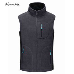 DIMUSI Winter Mens Fleece Vests Male Thick Warm Waistcoats Casual Outwear Thermal Softshell Vests Man Sleeveless Jacket Clothing Y1122