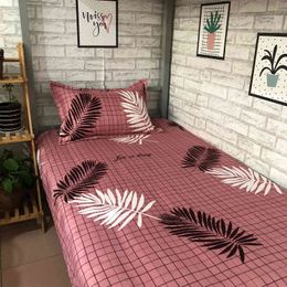 Trendy Household Dormitory Single Bed Sheet Textile Bedding Bed Cover Bedroom Male Female Child Bed Sheet With Pillowcase F0209 210420