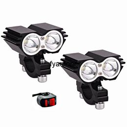 30W Motorcycle Headlight Spot light LED 6000k white moto work Driving Lamp fog lights waterproof motorbike headlamp with Switch car