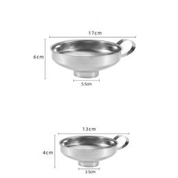 2021 NEW Stainless Steel Wide Mouth Canning Funnel Hopper Philtre For Wide Regular Jars Kitchen Cooking Tools fast ship