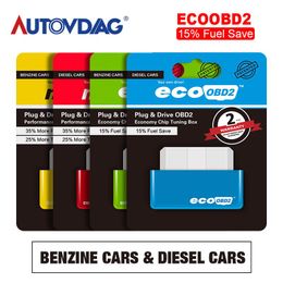 eco chip Australia - Code Readers & Scan Tools Est Green Economy EcoOBD2 For Benzine Car Chip Tuning Box Plug And Drive Eco OBD2 Save 15% Fuel