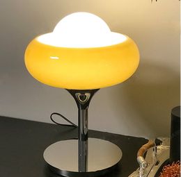 Nordic modern egg tart glass desk lamp bedside little red book living room bedroom study lighting