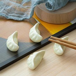 Ceramic Crafts Chopstick Rest Shelf Support Household Kitchen Tableware Simulation Dumplings Chopsticks Holder Stand ZC3514