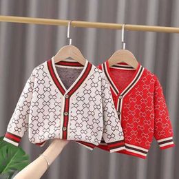 Boys Girls Sweaters Spring Autumn Knitted Cardigan Sweater Baby Children Clothing Kids Wear Baby Boy Clothes Winter Y1024