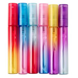 50pcs/pack 4ML 8ML Colourful Glass Perfume Bottle Thin Glass Water Spray Bottle Vials Empty Cosmetic Containers For Travel