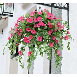 65.5cm artificial silk morning glory fake flower High Quality For Wedding Home Party DIY Table Decoration Bulk 1pcs 211108