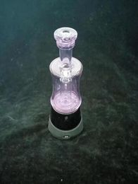 purple bottle carta or peak two kinds glass hookah oil drilling rig smoking pipe, factory direct price concessions welcome to consult