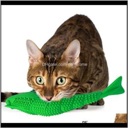 Toys Supplies Home & Garden2021 Cat Toothbrush Chew Catnip Toy Crayfish Shape Kitten Dental Care Pet Teeth Cleaning Product Drop Delivery 202