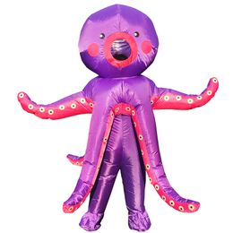 Mascot doll costume New Adult Halloween Octopus Inflatable Costume Animal Dress for Carnival Christmas Costumes for Women Men Role Play Sui