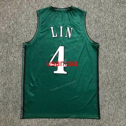 Custom Retro Jeremy Lin #4 Palo Alto Vikings Basketball Jersey Mens Stitched Green Any Number Name Jerseys