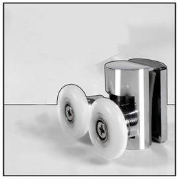 2pcs 23mm Heavy Zinc Alloy Double Shower Door Roller Wheel Runner/Pulleys/Rollers/Wheels Bearing Other Hardware