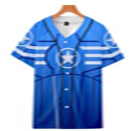 3D Printed Baseball Shirt Man Short Sleeve t shirts Cheap Summer T shirt Good Quality Male O-neck Tops Size S-3XL 015