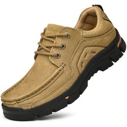 Hiking Shoes Travel Shoes Sport Mountain Outdoor Casual Men Leather Shoes Lace Up