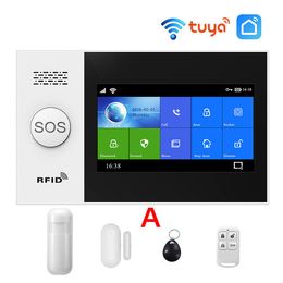 Wireless Home WIFI GSM Security Alarm System 433MHz Kits With Motion Sensor RFID IP Camera Burglar