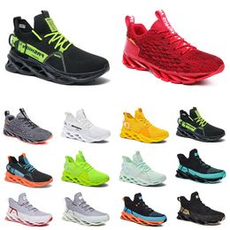 Running Shoes for Mens Comfortable Breathable Jogging Triple Black White Red Yellow Neon Grey Orange Bule Sports Sneakers Trainers Fashion GAI