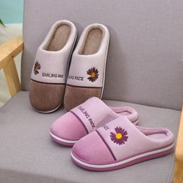 21 new thermal cotton slippers for indoor couples comfortable non-slip soft sole cotton drag ladies