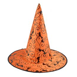 bat design Witch Hat headdress hair ornament magician Hats Festival ball Party props