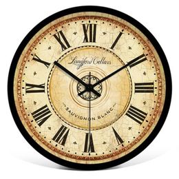 Wall Clocks Retro Clock Vintage Large Digital Watches Home Decor Kitchen Modern Design Electronic Silent Nordic