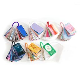 Gift Wrap 100 Pcs Stationery Journal Multifunctional Landscape Ring Buckle Small Card Book Notepad Memo Pads Scrapbooking