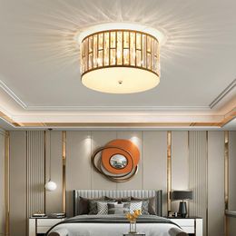Led Ceiling Lights For Living Room Bedroom With Crystal Gold Tradition Lamparas De Techo Moderna Home Fixtures Partecho