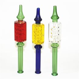 Glass Nectar bong hookah with liquid glycerin inside Smoking Oil Burner pipes Tobacco pipe bong Hookahs ash catcher