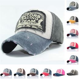 2021 Fashion Accessories Classic patchwork patchworks baseball cap Fashionable outdoor sunshade hat Washed pure cotton Ball hats