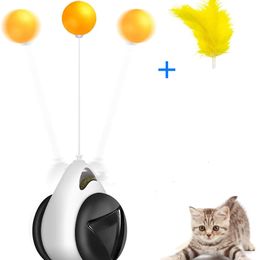 Intelligent Automatic Cat Toy Tumbler Rotation Mode Interactive Funny Smart nip Supplies 211122