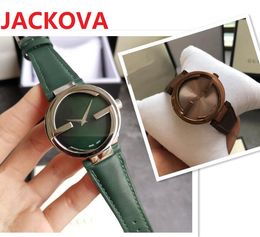 Famous classic designer watches Luxury Fashion Crystal Double G Genuine Leather Men Wristwatches Women Ladies quartz watch wholesale