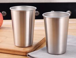 350ML Stainless Steel Mugs Tumbler Pint Glasses Metal Cups Outdoor Camping Travel Drinking Coffee Tea Beer