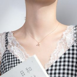 Genuine Cute Fishtail Pearl Cross Chain Clavicle Choker Necklace For Women Pendant Jewelry Chains