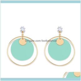 Dangle & Chandelier Jewelrydesigners Japan And South Korea Sweet Beauty Makaron Fashion Simple Acrylic Personality Trend Earrings Aessories