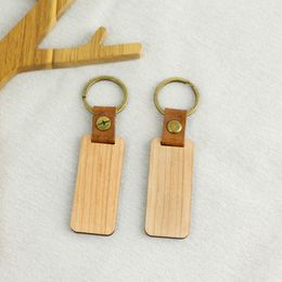 Halloween Gift-Keychain Phone Straps Keychain For Car Key Fashion Wooden Leather Laser Engraved Keychains Wood Blank Keyching